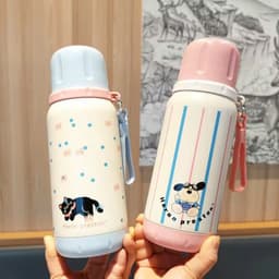 Bình Giữ Nhiệt Dễ Thương Hình Cún Siêu Đáng Yêu Kèm Nắp Làm Cốc 500ML Inox 316 Siu Đẹp 5