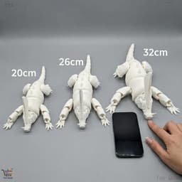 Mô hình người đi tuyết in 3D Đi bộ biển sâu dưới 0 độ Cùng phong cách Chi tiết cao Khớp di chuyển Hình sinh học Dạ quang Đồ trang trí quái vật phát sáng Bộ sưu tập khoa học viễn tưởng Bàn mô hình 4
