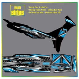 Tem rời Sirius Tem Xe Sirius Chế Cực Chất. Decal Pvc 3 lớp 4