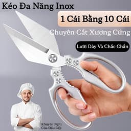 Kéo Nhà Bếp Đa Năng Bằng Thép Không Gỉ Kéo Nấu Ăn Đa Năng Kéo Cắt Xương Vịt, Cá Và Gà Kéo Gia Dụng 1