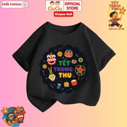 Áo Thun Tết Đoàn Viên Trung Thu Cho Bé CIUCIU KID Vải Cotton Co Dãn Mềm Mịn Thấm Hút Mồ Hôi 6