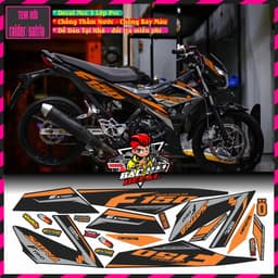 Tem Rời Xe Satria Tem Xe satria Đẹp hót Decal pvc 3 lớp 9
