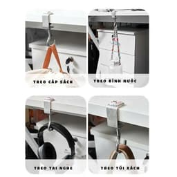 Móc Gắn Bàn Kim Loại Đa Năng T247 - Chịu Lực Treo Balo/Túi Xách, Gọn Gàng, Tháo Lắp Dễ Dàng 6