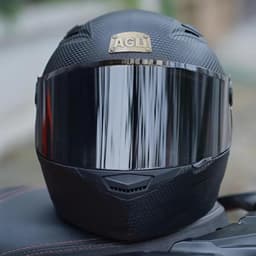 Mũ Bảo Hiểm Fullface AGU Đen Carbon | Chính Hãng, Đi Phượt Cao Cấp – BH 1 Năm + Túi Đựng | Phượt An Toàn 3
