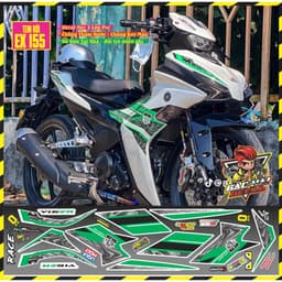 Tem Rời Exciter 155 Tem Xe Exciter 155 Mẫu Trắng Hồng Mẫu Mới Phối Đủ Màu Decal 3 Lớp 7