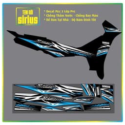 Tem Rời Sirius Tem Xe Sirius Chế Đẹp Phối Đủ màu Decal pvc 3 lớp 5