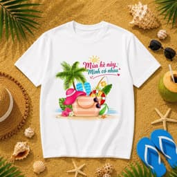 Áo thun nhóm đi du lịch form suông vừa người unisex nam nữ - áo team building chất mềm mại cho cả đoàn 6