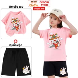 Bộ Đồ Hình Múa Lân Trung Thu Tết Đoàn Viên Cho Bé Trai Bé Gái  CIUCIU KID Vải Cotton Mềm Thoáng Mát 9