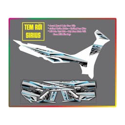 Tem Xe Sirius Chế Đẹp Tem Lc Sirius decal 3Lớp pcv 3