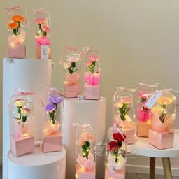 🎁 Hộp Mica Đựng Hoa Trong Suốt (Lẻ 1 hôp Không hoa) – Quà Tặng Sang Trọng, Decor Tinh Tế 5