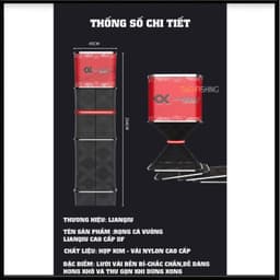 Rọng cá vuông Lianqiu cao cấp DF - 45x300 1