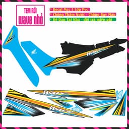 Tem Xe Wave Nhỏ Tem Rời Xe Wave Đẹp Decal Mc Cao Cấp 3