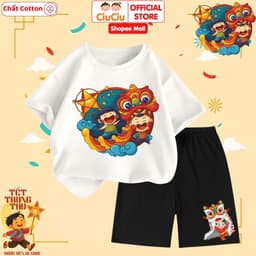 Set Trung Thu Hình Múa Lân Dễ Thương Cho Bé Trai Bé Gái CIUCIU KID Vải Cotton Mềm Thấm Hút Mồ Hôi 8