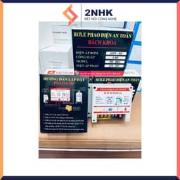 RƠLE PHAO ĐIỆN AN TOÀN 12V Bách Khoa chống giật 6HP tải 2Kw 3
