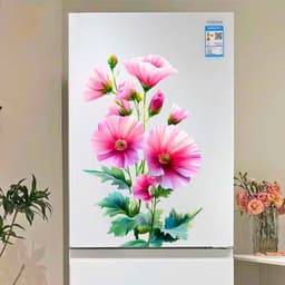 Decal Hoa Hồng Mỏng - Sticker Dán Tủ Lạnh, Cửa Kính, Tường Nhà Chống Nước Tự Dính Chất Lượng Cao 3