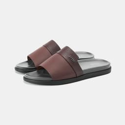 [4-25/9 TẶNG QUÀ TRUNG THU 599K] Dép Nam Quai Ngang LECOS LG59 Da Microfiber Đế Cao Su Chống Trượt Dạo Phố 7