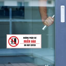 [Hỏa Tốc] Decal Dán  "Không Phận Sự Miễn Vào - Do Not Enter" Chống Thấm Nước, Bền Đẹp 4
