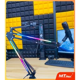 Kẹp Micro Cao Cấp NB36 Pro – Kẹp Bàn Chắc Chắn Chuẩn Phòng Thu  Có Đèn Led – Livestream , Karaoke Xịn Như Studio 4