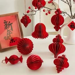 Combo10 20-30-Chiếc Đèn Lồng Màu Đỏ Trang Trí Nhà Cửa Cây Cảnh Dịp Tết Nguyên Đán 2027 1