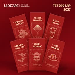 Bao lì xì Tết xuân Đinh Mùi 2027 bộ Ta Tìm Tết Ta, Tết Là độc quyền thiết kế LADIACRE, giấy C150 cao cấp cán mịn 3