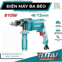 MÁY KHOAN BÚA ĐỘNG LỰC ĐIỆN CẦM TAY TOTAL 750W 710W ( TG108136E ) (TG107136E) 1