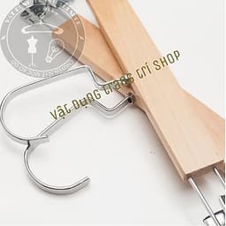 Móc kẹp gỗ vàng cao cấp 32cm (10 móc) 3