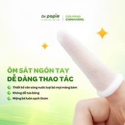 Combo 2 Gạc Rơ Lưỡi Dr.Papie 0+ Giúp Làm Sạch Răng Lưỡi, Ngừa Tưa Lưỡi & Nấm Miệng Hiệu Quả. 3