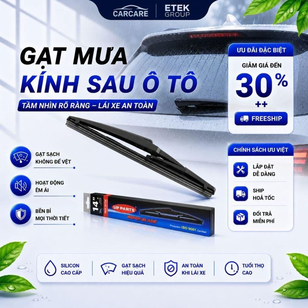 GẠT MƯA Kính Sau (Kính Hậu) Xe MAZDA 2, 3, CX5, CX8, CX9, CX30 – Cần Gạt Kính Hậu Ô Tô Bền Bỉ, Lắp Chuẩn Theo Xe