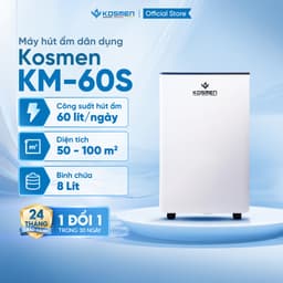 Máy Hút Ẩm Kosmen KM-60S Công Suất 60 lít/ngày, Công Nghệ Ion Âm - Hàng Chính Hãng 2