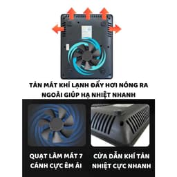 Bếp điện từ Srapp SH-BT205, mặt kính cao cấp , tỏa nhiệt nấu nhanh , tiết kiệm điện - TUIDO SHOP 7