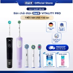 [HỎA TỐC 2H-4H] Bàn Chải Điện ORAL-B VITALITY Pro 3 CHẾ ĐỘ giúp làm sạch sâu từng kẽ răng 1
