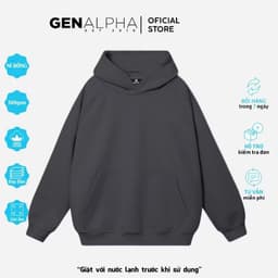[ XẢ HÀNG  ] Áo hoodie Trơn unisex form rộng  ,áo khoác thời trang nam nữ nỉ bông oversize 4