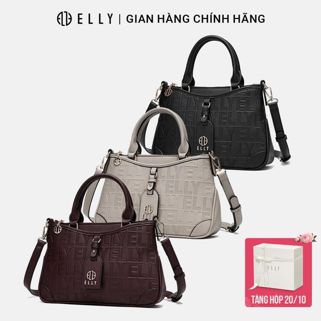 [Tặng Hộp 20.10] Túi Xách Nữ ELLY EL341 Cao Cấp Đeo Chéo Da Tổng Hợp Thời Trang Hot Trend Chính Hãng