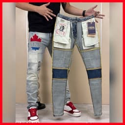 QUẦN JEAN NAM CỰC CHẤT,PHỐI NHIỀU HỌA TIẾT CÁ TÍNH,TẠO ĐIỂM NHẤN CHO OUTFIT THÊM NỔI BẬT QJ-5097 VIC 4