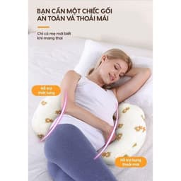 Gối Chặn Bầu Cánh Tiên Hổ Trợ Giảm Đau Lưng - Gối Chặn Bầu Đa Năng Cho Phụ Nữ Mang Thai 2