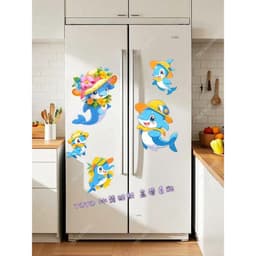 Decal Cá Heo Hoạt Hình Dễ Thương - Sticker Chống Nước Dán Tủ Lạnh, Phòng Bé, Tường Nhà Tự Dính 4