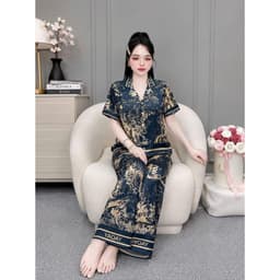 [ HÀNG HOT - ĐẲNG CẤP THỜI TRANG ] Đồ bộ PIJAMA lụa latin cao cấp, mềm mịn sang trọng  1