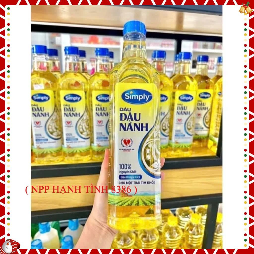 (Sỉ đại lý sẵn giao)Thùng 12 chai dầu ăn 1L,2L simply nguyên chất ( NPP HẠNH TÌNH 8386 )