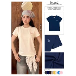 [ XẢ HÀNG ] Áo thun trơn form ôm - áo baby tee ôm body chất liệu thun gân co giãn 4 chiều-linhtrang99 3