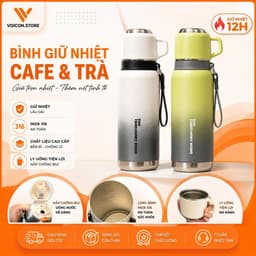 Bình Giữ Nhiệt Inox 316 Cao Cấp 800ml Kèm Nắp Uống Nước & Quai Tay Cầm Tiện Lợi BINHGIUNHIE VINBEO VOICON-[CU22] 1