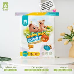 Khăn khô đa năng cho bé MIPBI khăn khô đa năng Mipbi Mẫu Mới, Hàng Chính Hãng 6