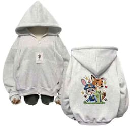 Áo khoác hoodie nỉ , thiết kế unisex hiện đại, form rộng màu xám tiêu - chữ BOSTIONER -thoitra.ng 6