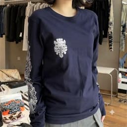 Áo thun phông dài tay KIẾM trắng thánh giá thập tự CHOICE HEARTS l66 nam nữ boxy long tee form rộng  AM118 2