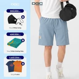 Quần Short Thể Thao DGC Cạp Thun, Form Rộng Thoải Mái, Mặc Đi Chơi Tập Gym Chạy Bộ - SQSBD190M-S 1
