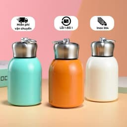 Bình giữ nhiệt đựng Caffe 300ml.Bình Nước Giữ Nhiệt Mini 300ml IONX 304 CÓ QUAI XÁCH 2