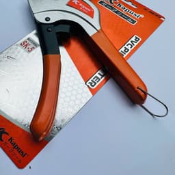 Kéo Cắt Ống Nhựa PVC PPR PE 42mm KAPUSI Japan Tay Xám Cam K0234 – Thép Mangan, Trợ Lực 5