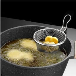 Rổ Nhúng Lẩu Inox 304 Có Móc Cài 11x9.5cm Giỏ Nhúng Lẩu Vớt Mì Thịt Rau Hải Sản 6