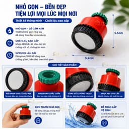 Đầu vòi sen tăng áp lực nước nhựa 1000 lỗ TDG đầu vòi phun tia siêu mịn tiết kiệm nước HH606 5