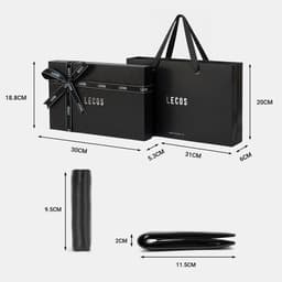 [4-25/9 TẶNG QUÀ TRUNG THU 599K] Hộp Quà Tặng Ví Dây Lưng LECOS LQ2 Đồng Bộ Đóng Hộp Cứng 5