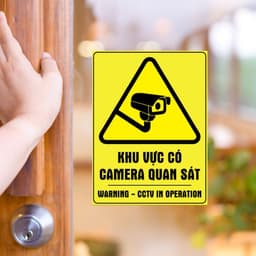 Decal Dán Cảnh Báo Khu Vực Có Camera Quan Sát - Biển Decal Camera Đang Hoạt Động 2